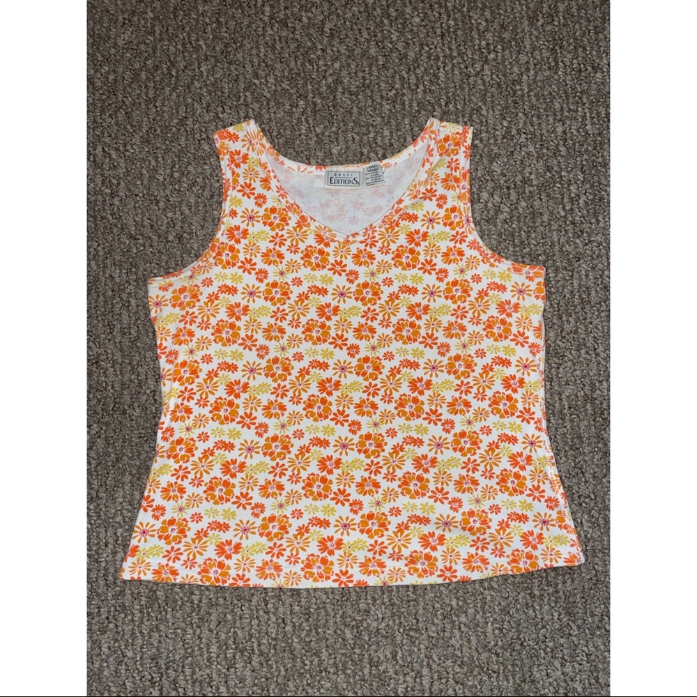 Basic Editions Floral Tank Top